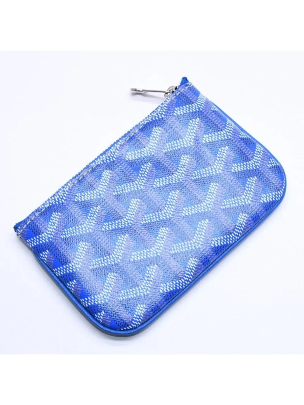 Goyard Pouch Sena Nano Key Blue Silver